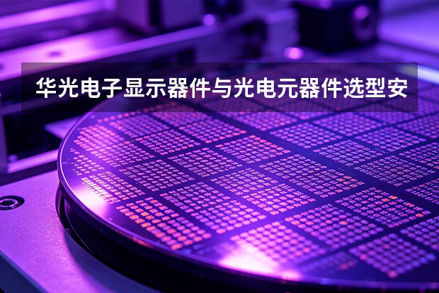 华光电子显示器件与光电元器件选型安装一本通