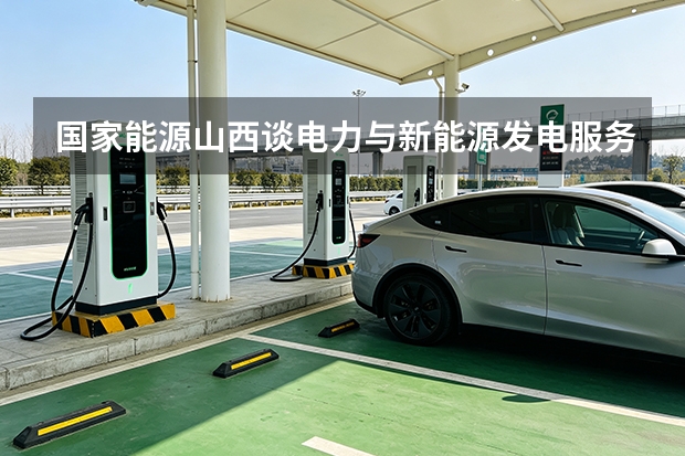 国家能源山西谈电力与新能源发电服务指标与计价