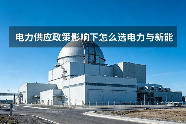 电力供应政策影响下怎么选电力与新能源发电服务