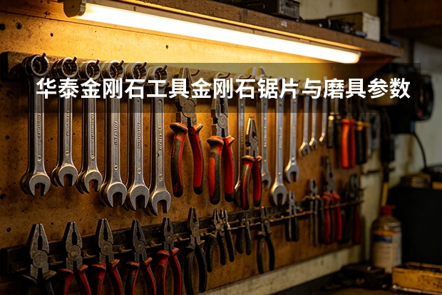 华泰金刚石工具金刚石锯片与磨具参数与标准对照