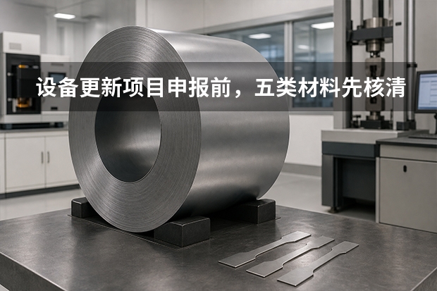 设备更新项目申报前，五类材料先核清