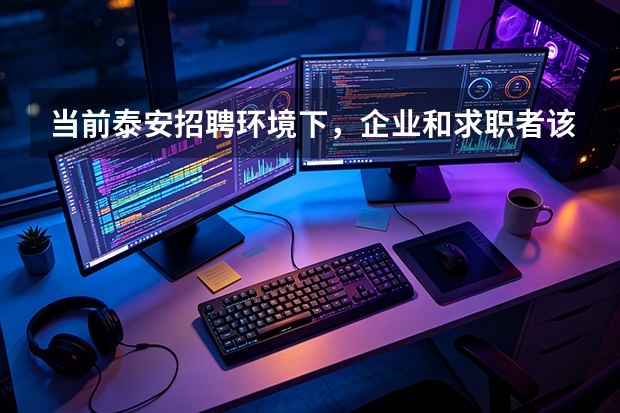 当前泰安招聘环境下，企业和求职者该怎么做？