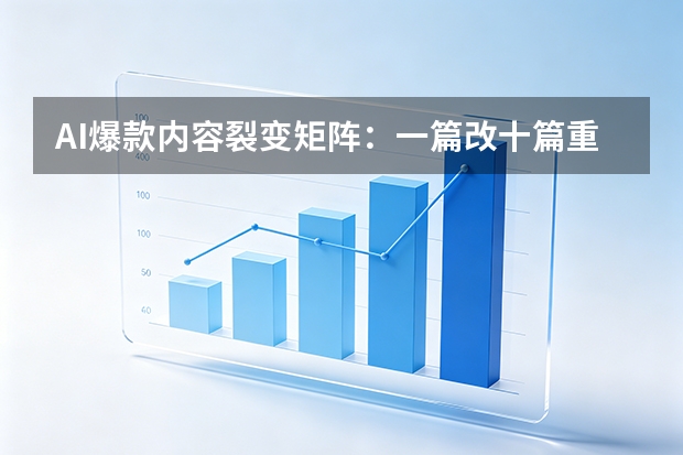 AI爆款内容裂变矩阵：一篇改十篇重塑全网分发逻辑