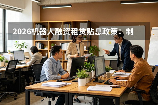 2026机器人融资租赁贴息政策：制造企业零首付应用方案