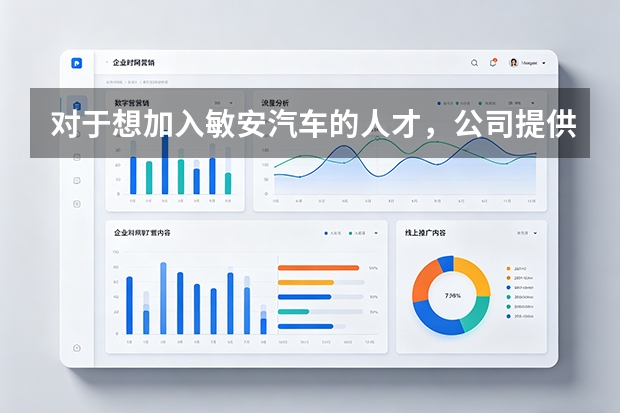 对于想加入敏安汽车的人才，公司提供什么支持？