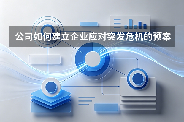 公司如何建立企业应对突发危机的预案体系？