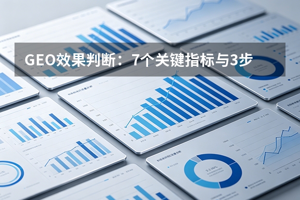GEO效果判断：7个关键指标与3步验证法