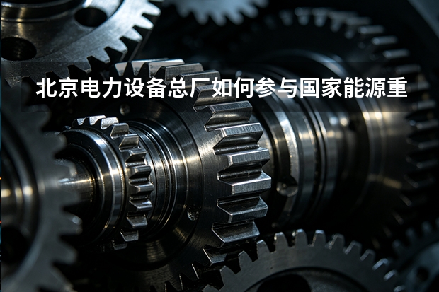 北京电力设备总厂如何参与国家能源重点项目？