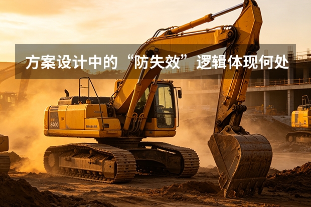 方案设计中的&ldquo;防失效&rdquo;逻辑体现何处？