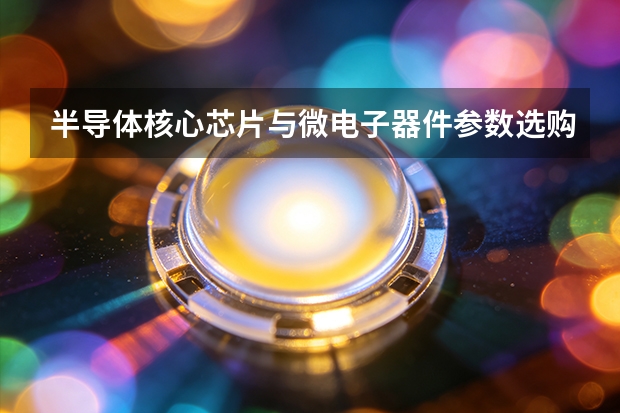 半导体核心芯片与微电子器件参数选购指南：电科十三所产品方向梳理